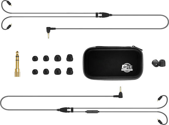 Mee Audio MX3 PRO In-ear Handsfree Ακουστικά με Βύσμα 3.5mm Μαύρο