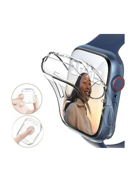 Hurtel Πλαστική Θήκη σε Διάφανο χρώμα για Apple Watch Series 7, 8, 9