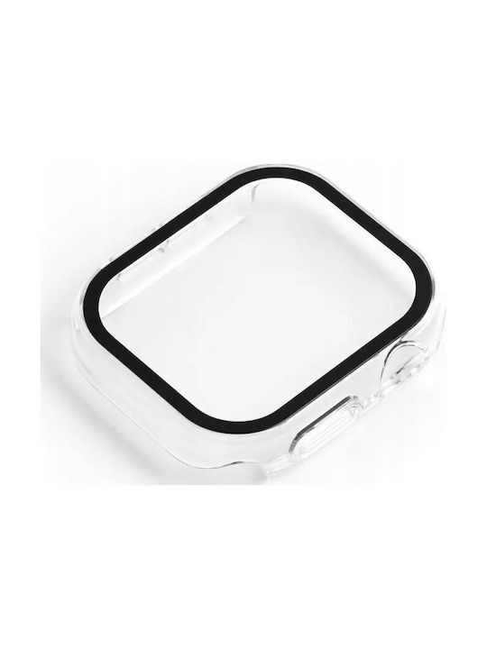 Bestsuit Plastic Case with Glass in Transparent color for Apple Watch 10 42mm