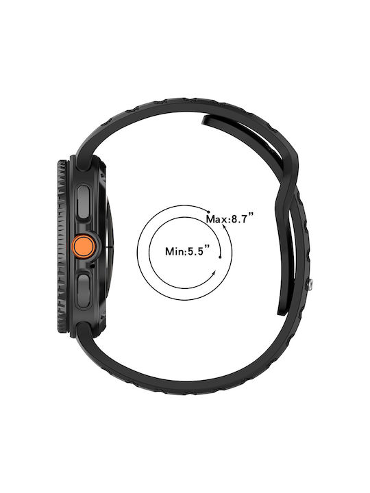 Techsuit Armband Silikon Orange (Samsung Galaxy Watch8 40mm, Watch8 44mm, Watch8 Classic)