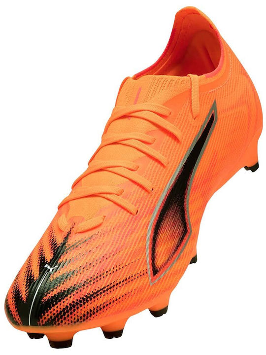 PUMA Ultra 6 Match Football Shoes with Cleats Orange