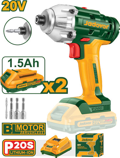 Jadever Jadever P20s 20V/1.5A Akku-Schlagschrauber Batterielose 20V