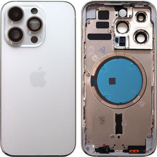 Καπάκι Μπαταρίας Ασημί για Apple iPhone 14 Pro