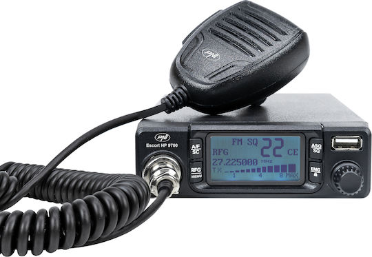 CB-Funkgerät PNI Escort HP 9700 12/24V USB ANC ASQ inklusive Zigarettenanzünderbuchse