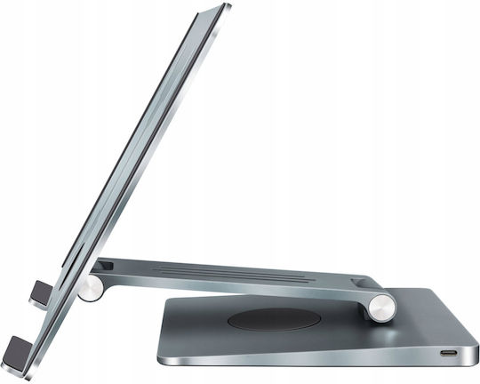 Yenkee Βάση Tablet Γραφείου έως 15.6" σε Ασημί χρώμα