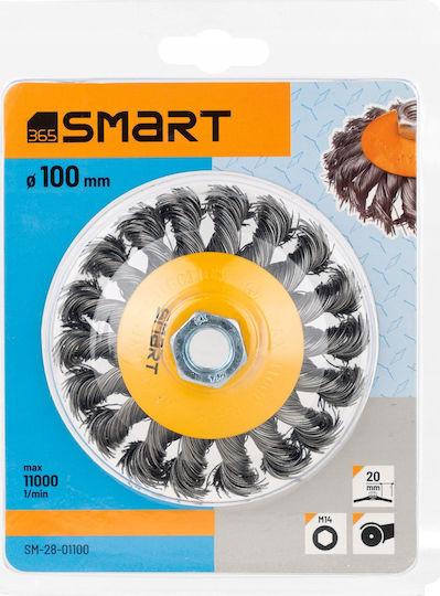 Smart 28-01100 Drill Wire Brush with Braided Attachments