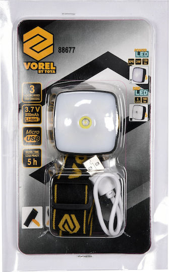 Vorel Rechargeable LED Flash Light with Maximum Brightness 130lm