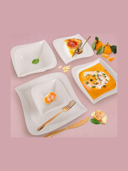 Orion Plate Shallow made of Porcelain with Diameter 25cm
