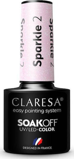 Claresa Sparkle 2 Полутраен Лак За Нокти SPARKLE 2 С Брокат 5мл