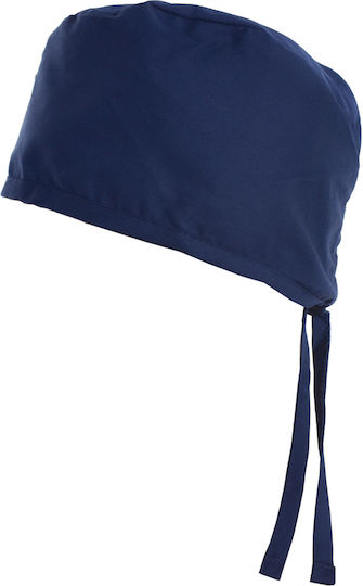 Alezi Unisex Blue Surgical Cap Cotton and Polyester