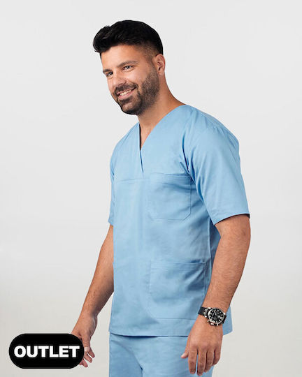 Ayo Newton Unisex Ιατρική Μπλούζα Γαλάζια
