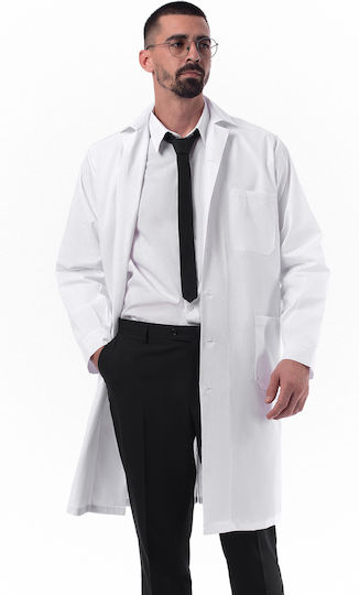 Axon Medical Ανδρική Ιατρική Ρόμπα Λευκή