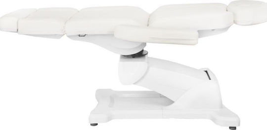 Beauty Chair White with Adjustable Height and Electric Lifting