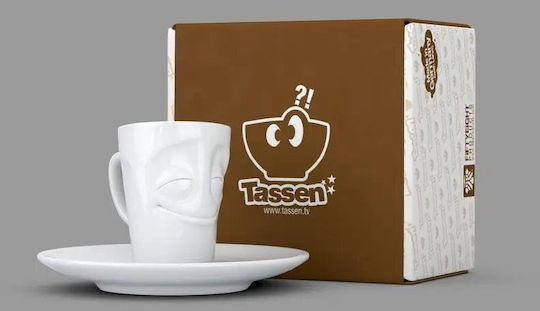 Lumarko Tasse Espresso aus Porzellan Weiß 80ml