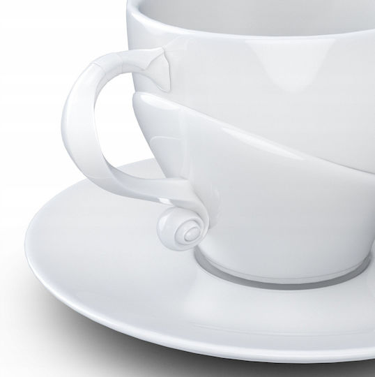 Lumarko Tasse Kaffee aus Porzellan Weiß 260ml