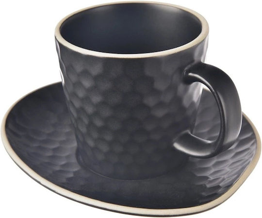 Lumarko Tasse Espresso Keramik Schwarz 95ml