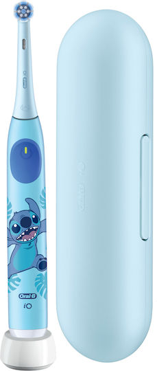 Oral-B iO Kids Children's Electric Toothbrush with Timer for 6+ Years Stitch with Travel Case