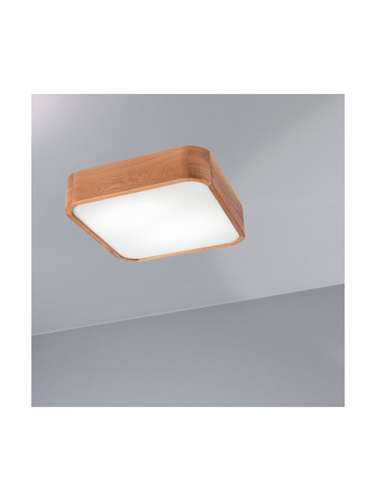 Lamkur Deckenleuchte 35cm Braun mit Fassung E27