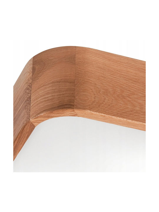 Lamkur Deckenleuchte 35cm Braun mit Fassung E27