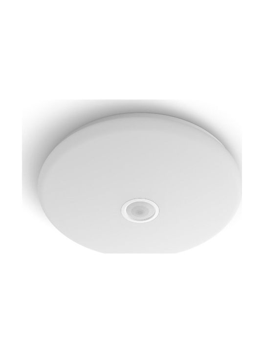 Philips Mauve Πλαφονιέρα Οροφής 32εκ. Λευκή με Ενσωματωμένο LED και Τηλεχειριστήριο
