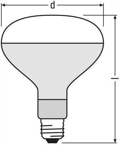 Osram Λάμπα Ειδικού Τύπου 300W για Ντουί E27