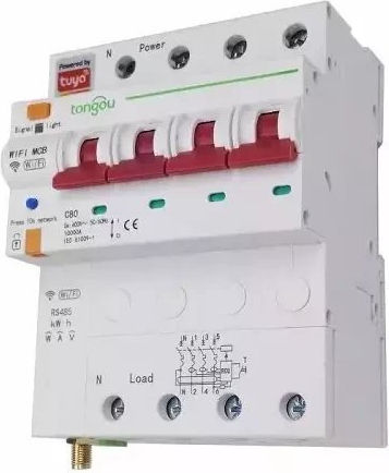 4-Poles WiFi Panel Push Switch 63A