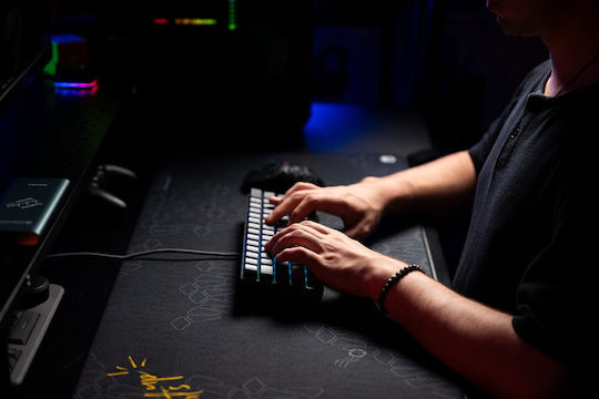 Endorfy Thock V2 Compact Gaming Mechanical Keyboard with Custom Red switches and RGB lighting (English US) Gray