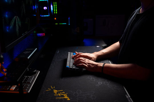 Endorfy Thock V2 Compact Wireless Wireless Gaming Mechanical Keyboard 60% with Gateron Yellow switches and RGB lighting (English US) Gray