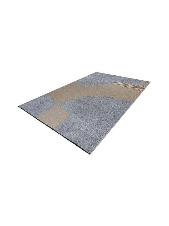 Madi Brook Rug Rectangular Cotton Beige Grey
