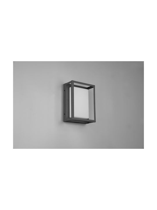 Trio Lighting Witham Outdoor Ceiling Flush Mount with Integrated LED in Black Color 677860142