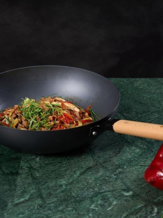 Heinner Rikito Watanabe Wok Aluminum with Lid with Non-Stick Coating