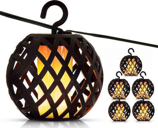 Saska Garden Set 5 Lămpi Solare Suspendate Bile 10W