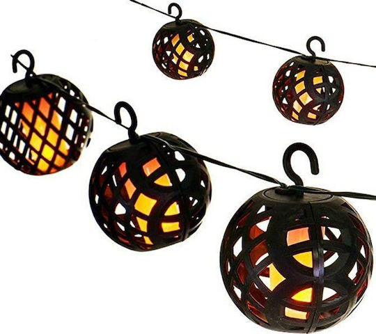 Saska Garden Set 5 Lămpi Solare Suspendate Bile 10W