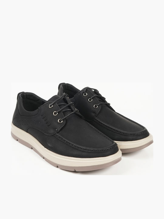 Lace-up Ανδρικά Casual Παπούτσια Μαύρα