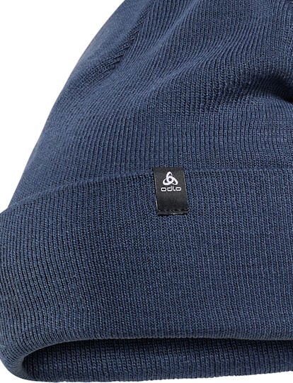 Skadi Beanie Unisex Strickmütze in Blau Farbe