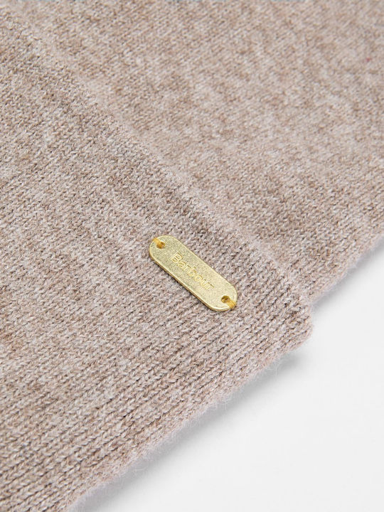Winona Frauen Set mit Beanie Gestrickt in Braun Farbe