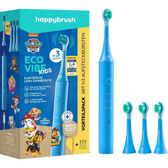 Happy Brush Periuță Electrică De Dinți Pentru Copii Pentru 3+ Ani Cu Rezerve