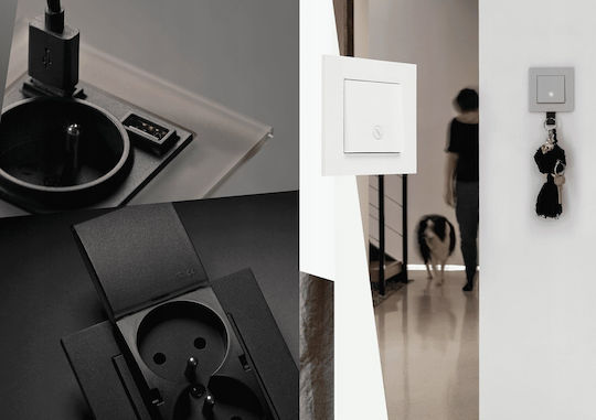 Kontakt-Simon Simon 55 Wall Switch Lighting Two-Way without Frame