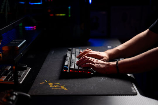 Endorfy Thock V2 Wireless Ασύρματο Gaming Μηχανικό Πληκτρολόγιο με Gateron Yellow διακόπτες και RGB φωτισμό (Αγγλικό US) Γκρι