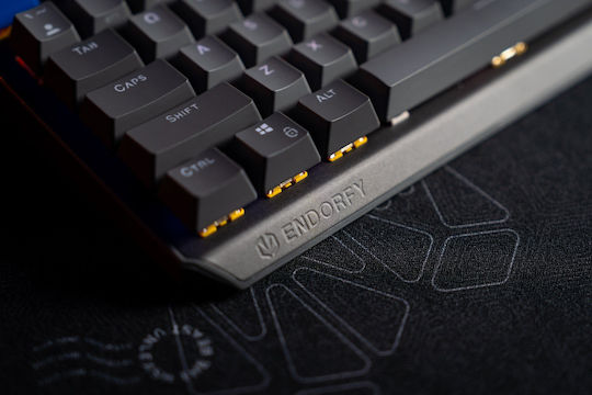 Endorfy Thock V2 Wireless Ασύρματο Gaming Μηχανικό Πληκτρολόγιο με Gateron Yellow διακόπτες και RGB φωτισμό (Αγγλικό US) Γκρι