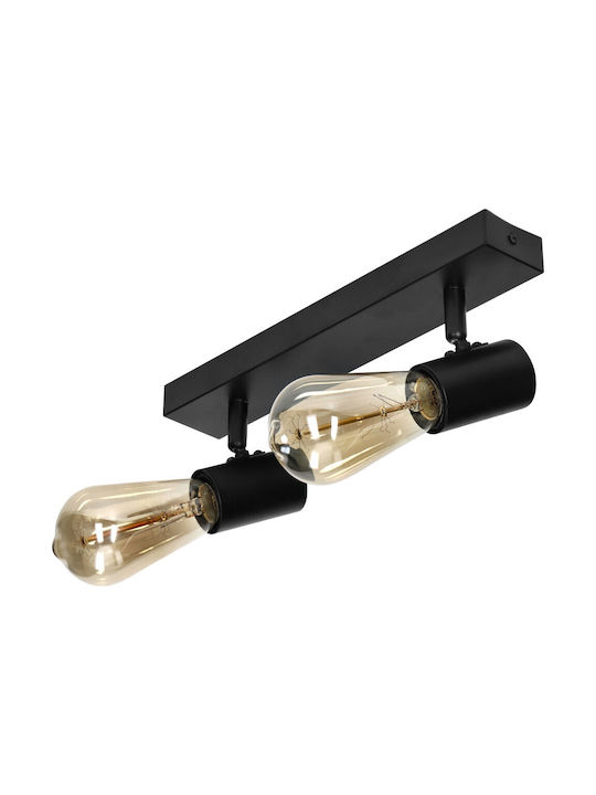 Orno Single Spot with Socket E27 in Black Color