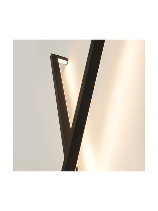 Zambelis Lights Lumină de Perete cu LED Integrat și Lumină Alb Cald Negru