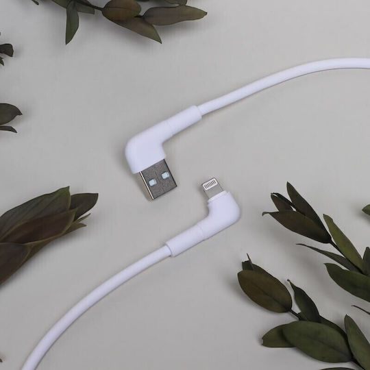Maxlife USB-A to Lightning Cable Λευκό 1m (MXUC-09)