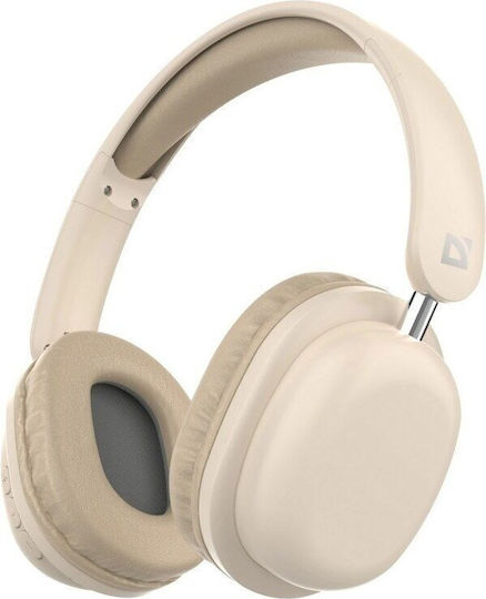 Defender Freemotion B640 Ασύρματα / Ενσύρματα Over Ear Ακουστικά με 22 ώρες Λειτουργίας Μπεζ