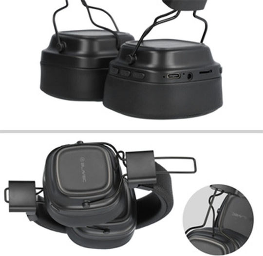 Blavec BO-11 Wireless / Wired On Ear Headphones with 8 hours of Operation Black