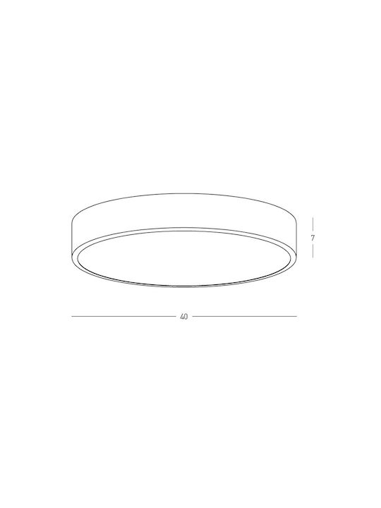 Zambelis Lights Deckenleuchte Schwarz mit Integrierter LED
