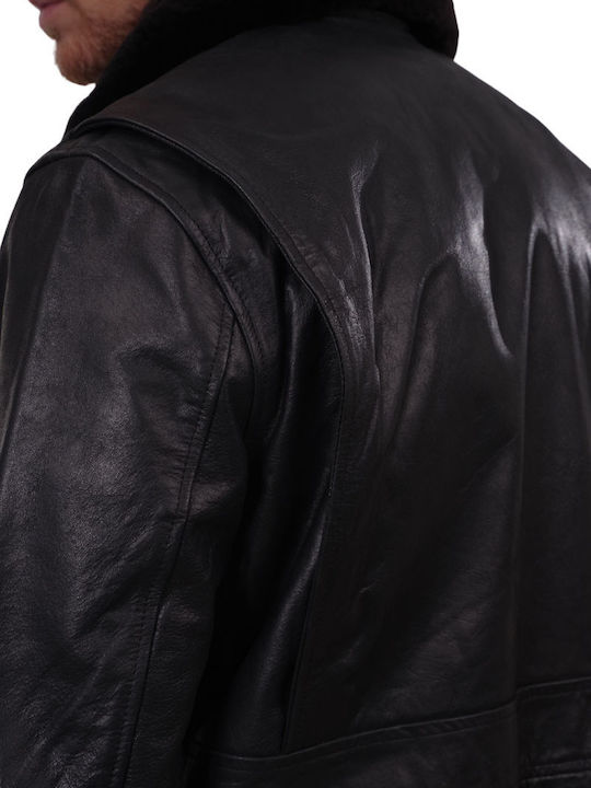 Juliet Buffalo Leather Jacket Black