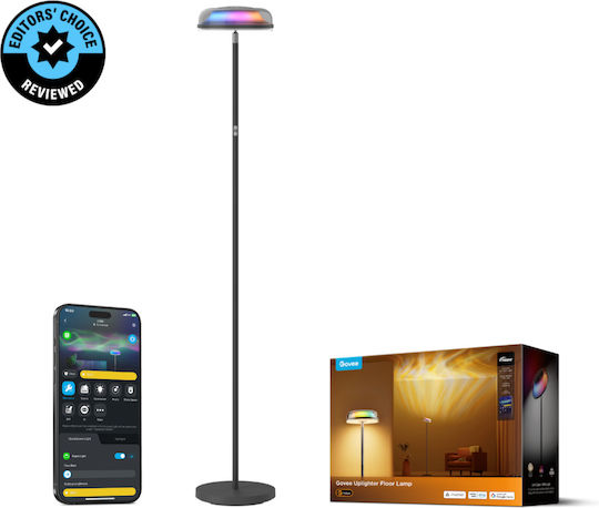 Govee Uplighter H60B0 Lampa de podea LED Î170xL31cm. cu Lumină RGBW 1000lm Negru
