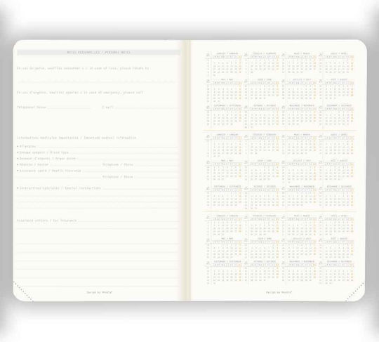 Rhodia Webplanner 2026 A5 Weekly Horizontal Rosewood