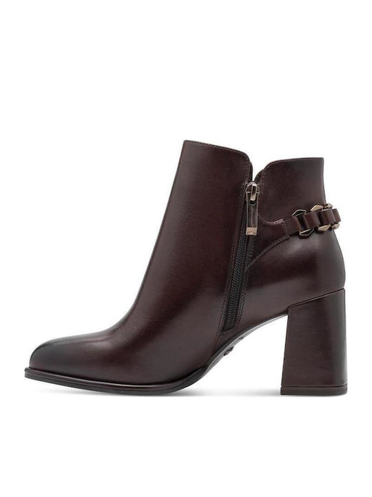 Leder Stiefeletten Damen Braun
